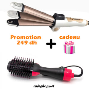 la brosse one step + kemei km-8851 + cadeau